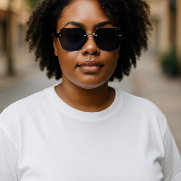Gucci Women’s Oversized Sunglasses | Gray Lens | Silver & Black | 62-14-145 |New main image 4